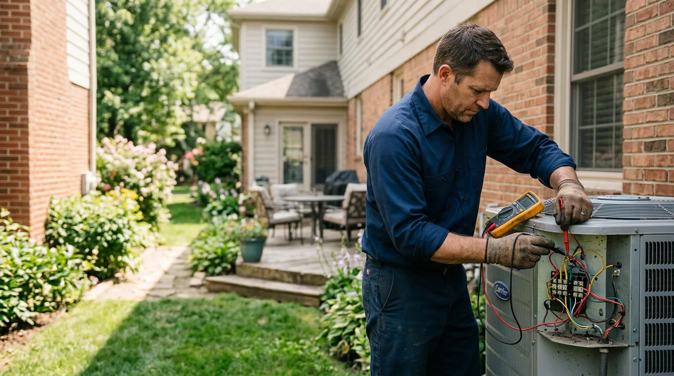 HVAC technician working near Sellersville, PA
